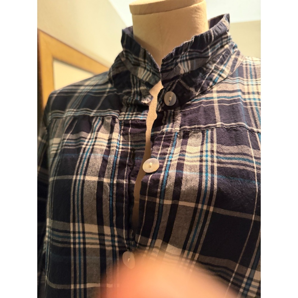 Extra large plaid button up flair shirt by Tulip - Picture 6 of 16